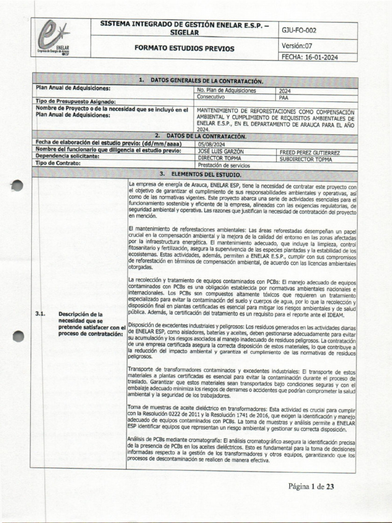 Estudios Previos | PDF