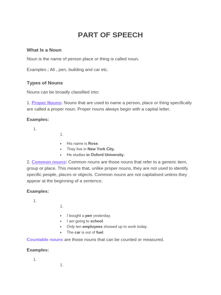 Understanding Nouns, Pronouns, and Verbs | PDF | Adverb | Verb