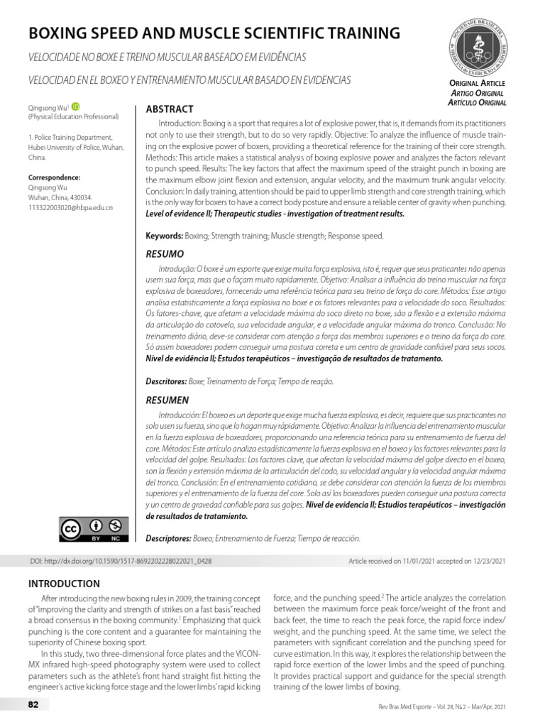 Boxing Speed and Muscle Training Insights | PDF | Linear Regression ...