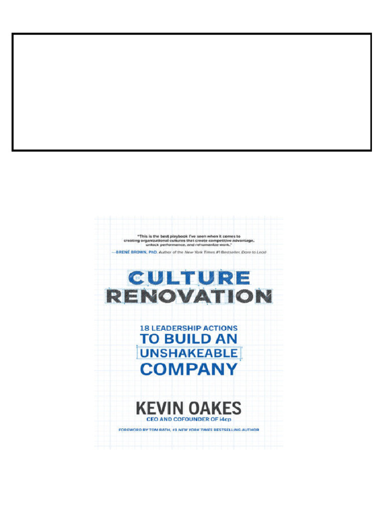 Culture Renovation 1st Edition Kevin Oakes download | PDF | Trademark ...