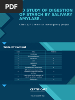 Study of Digestion of Starch by Salivary Amylase and Effect of PH and ...