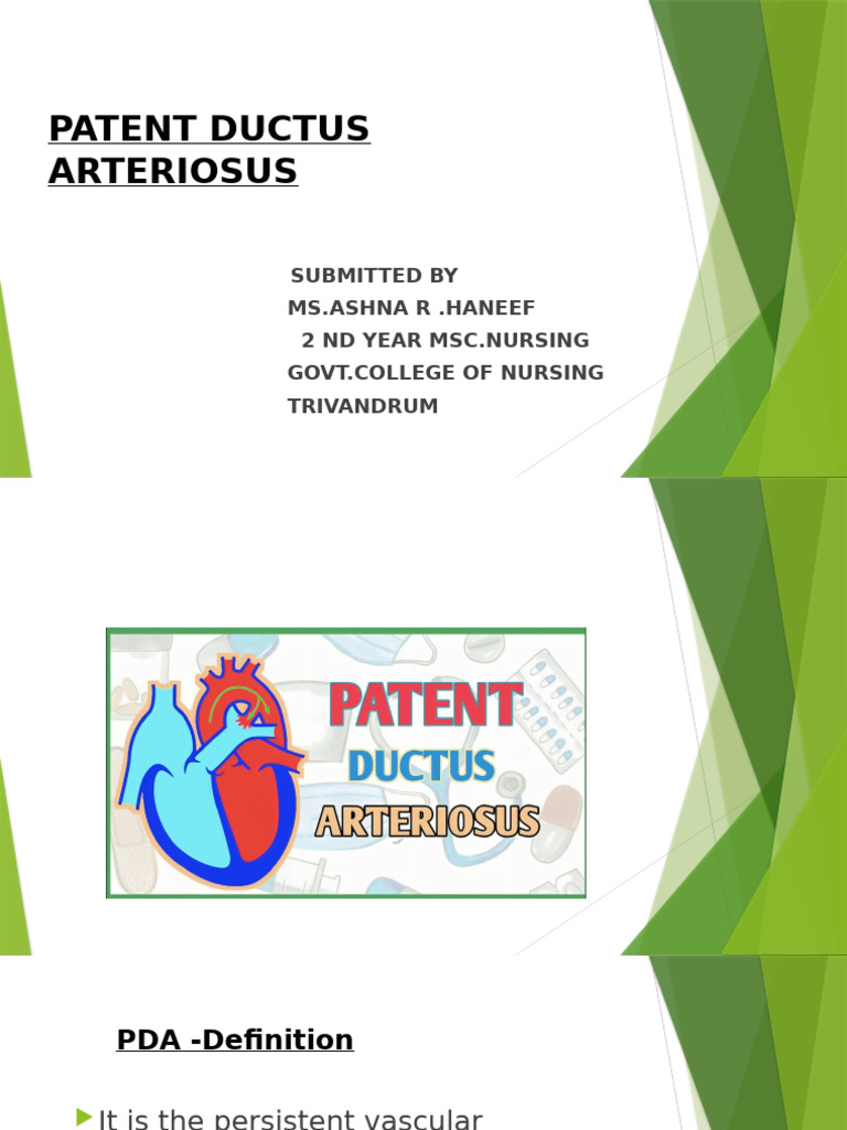 Nursing Management of PDA Surgery | PDF
