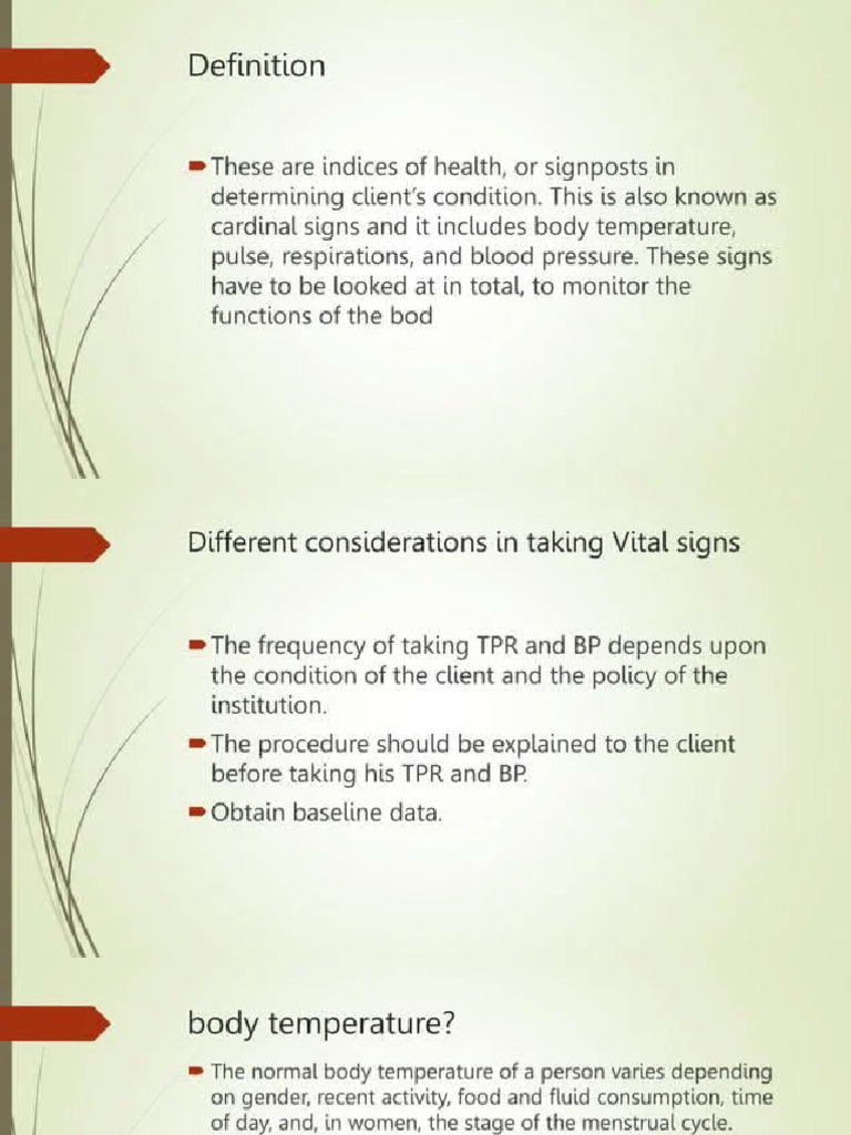 Vital Signs | PDF