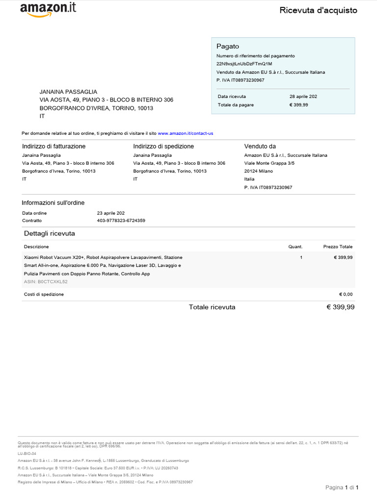 Invoice 8 | PDF