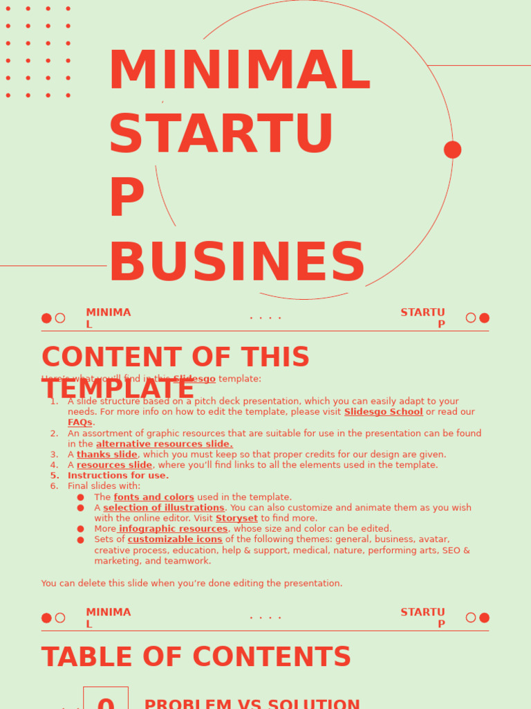 Minimal Startup Business Pitch Deck XL by Slidesgo | PDF | Planets ...