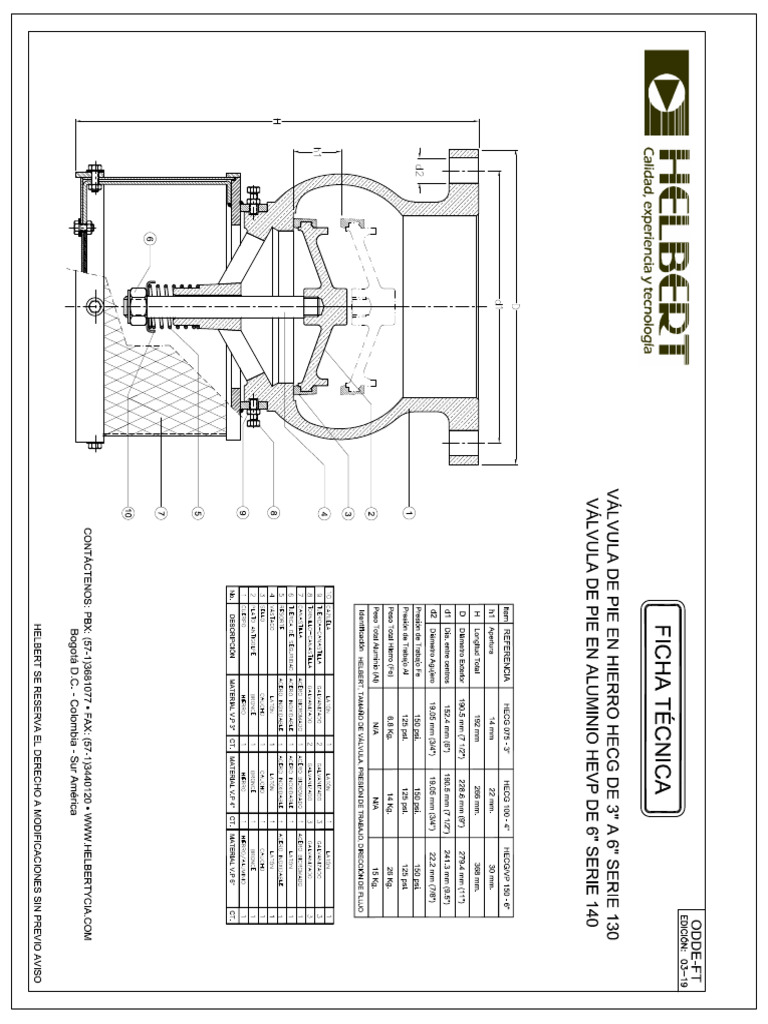 Ficha - Tecnica - HECG-075-150-y-HEVP-150 | PDF