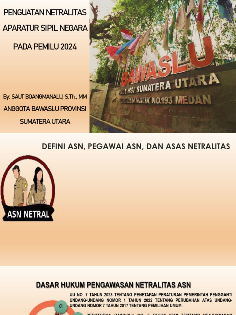 Netralitas ASN dalam Pemilu 2024 | PDF