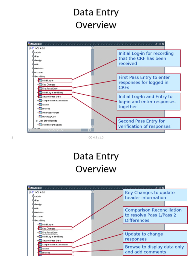 Data Entry Process Overview OC 4.5 | PDF | Computing | Software