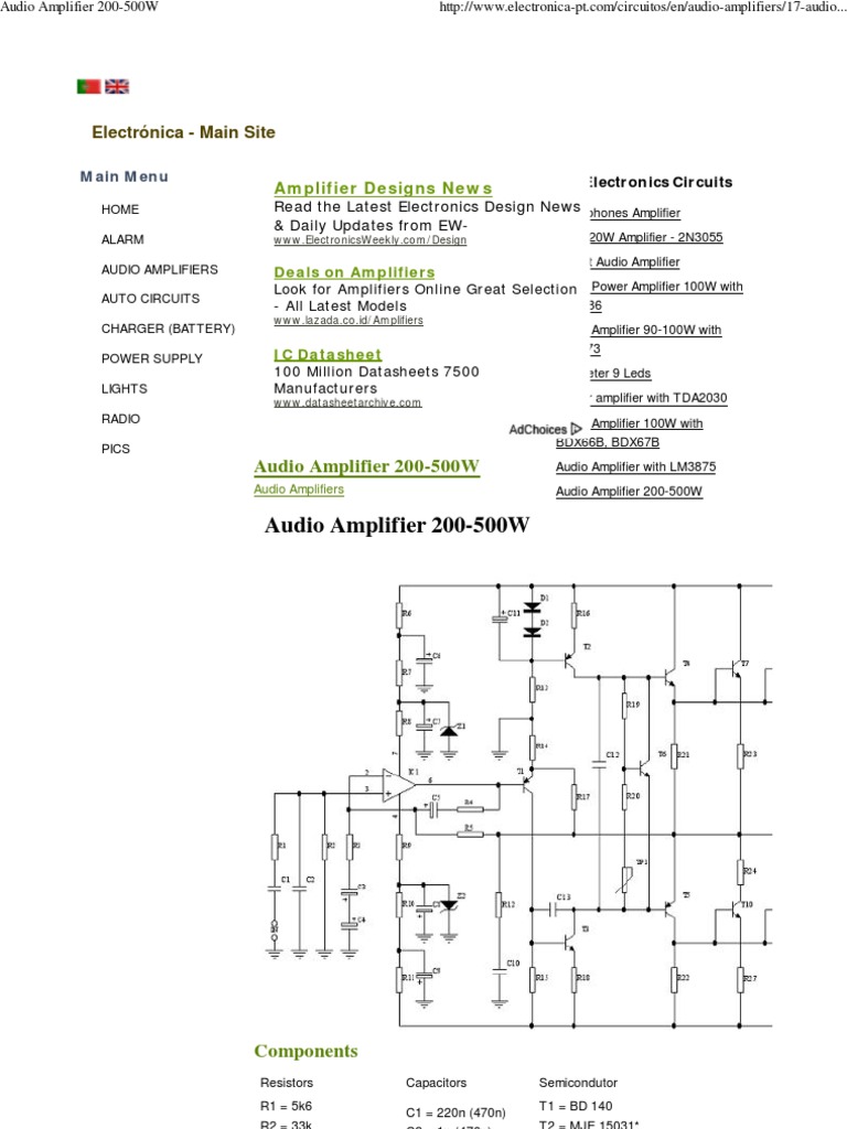 Audio Amplifier Enthusiasts Guide | PDF
