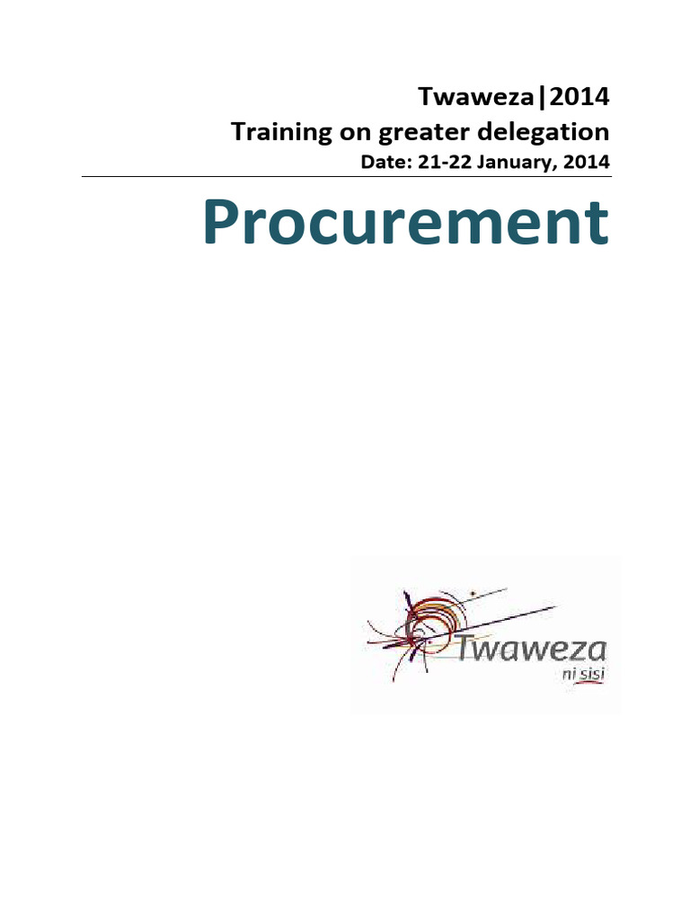 TwaProcuremementcover | PDF