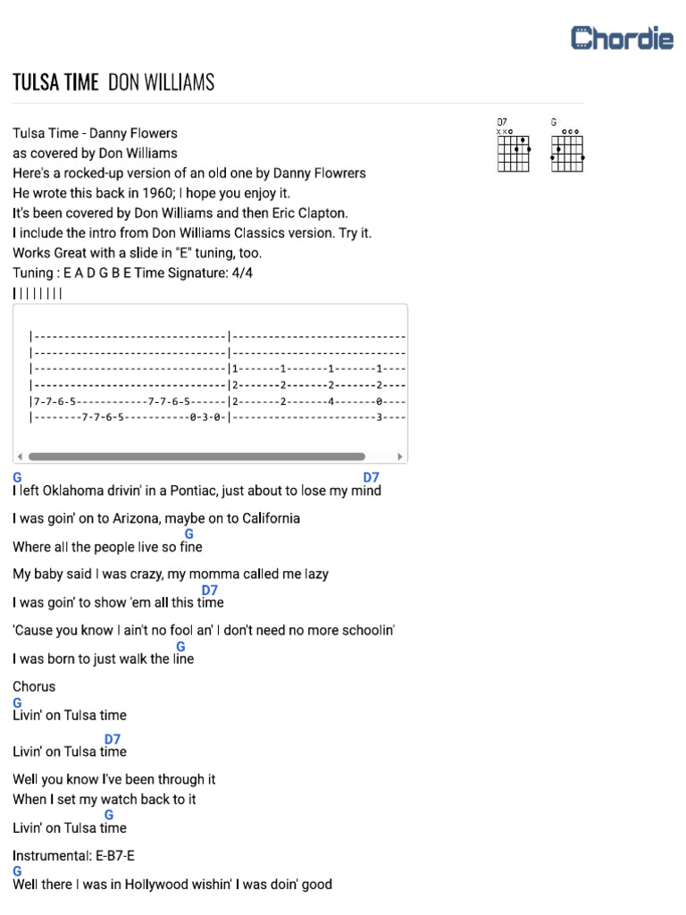 Tusla Time | PDF