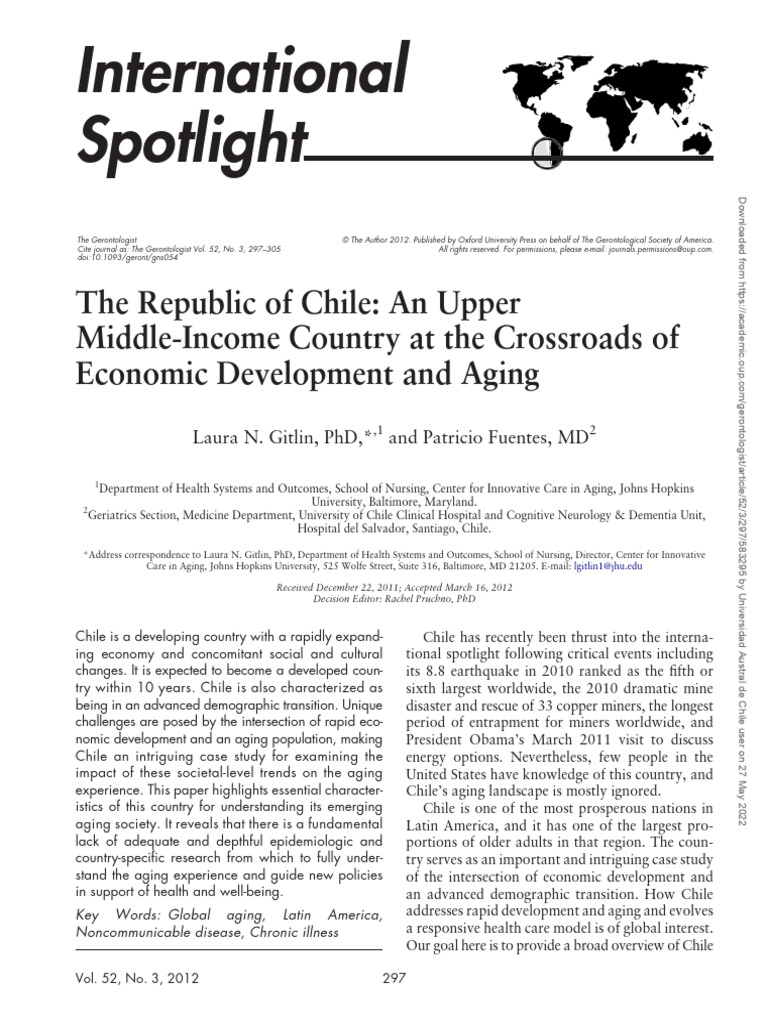 Chile's Aging Population and Development | PDF | Chile