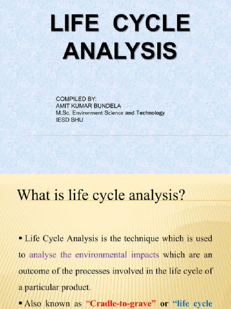 Eia Unit - 4 Life Cycle Assessment | PDF