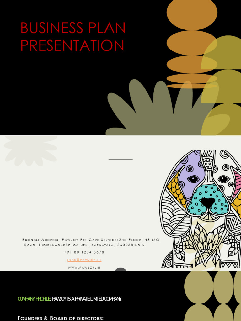 Business Plan Presentation Final PDF | PDF | Pet