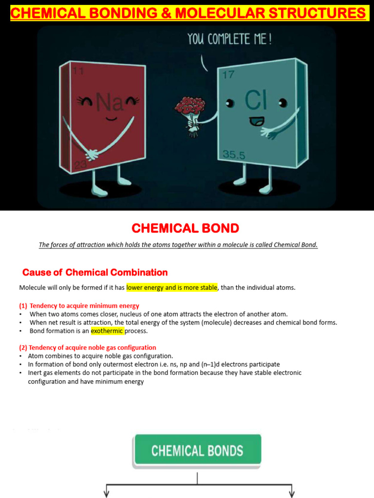 Chemical Bon | PDF | Chemical Bond | Ionic Bonding