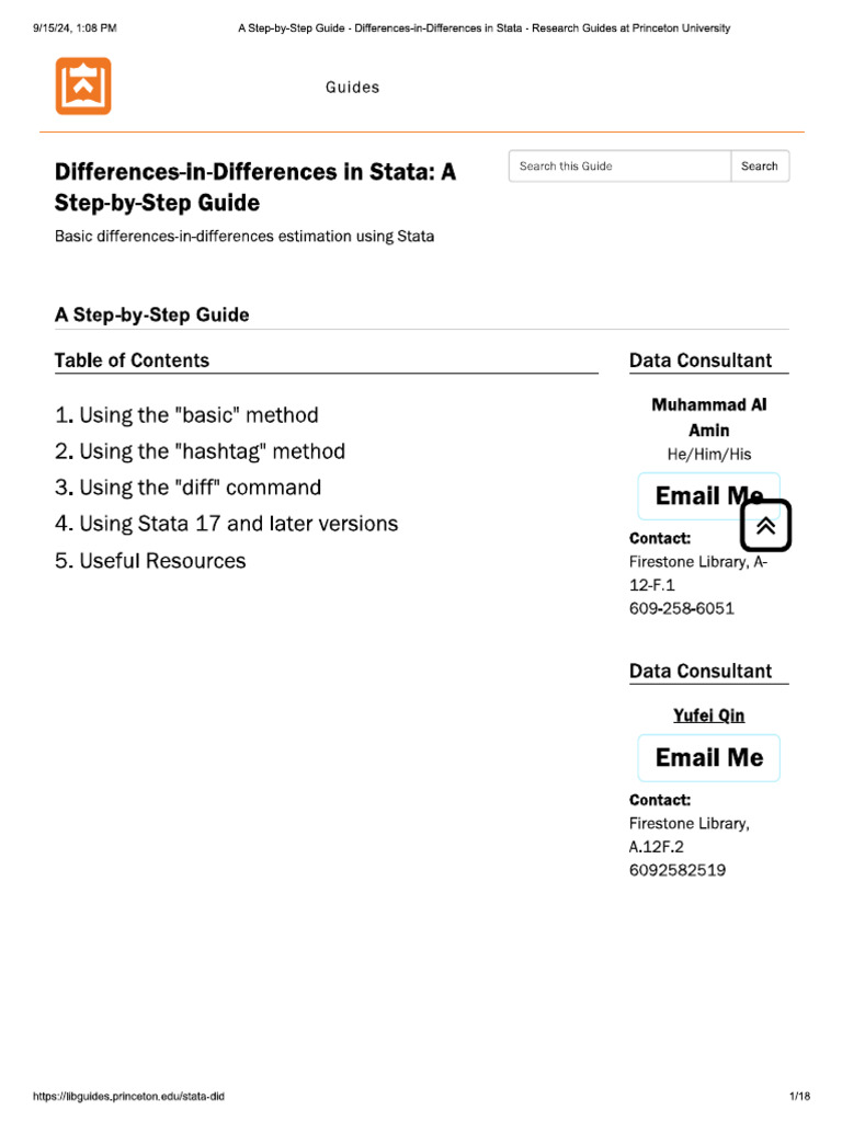 DID Step by Step in Stata | PDF
