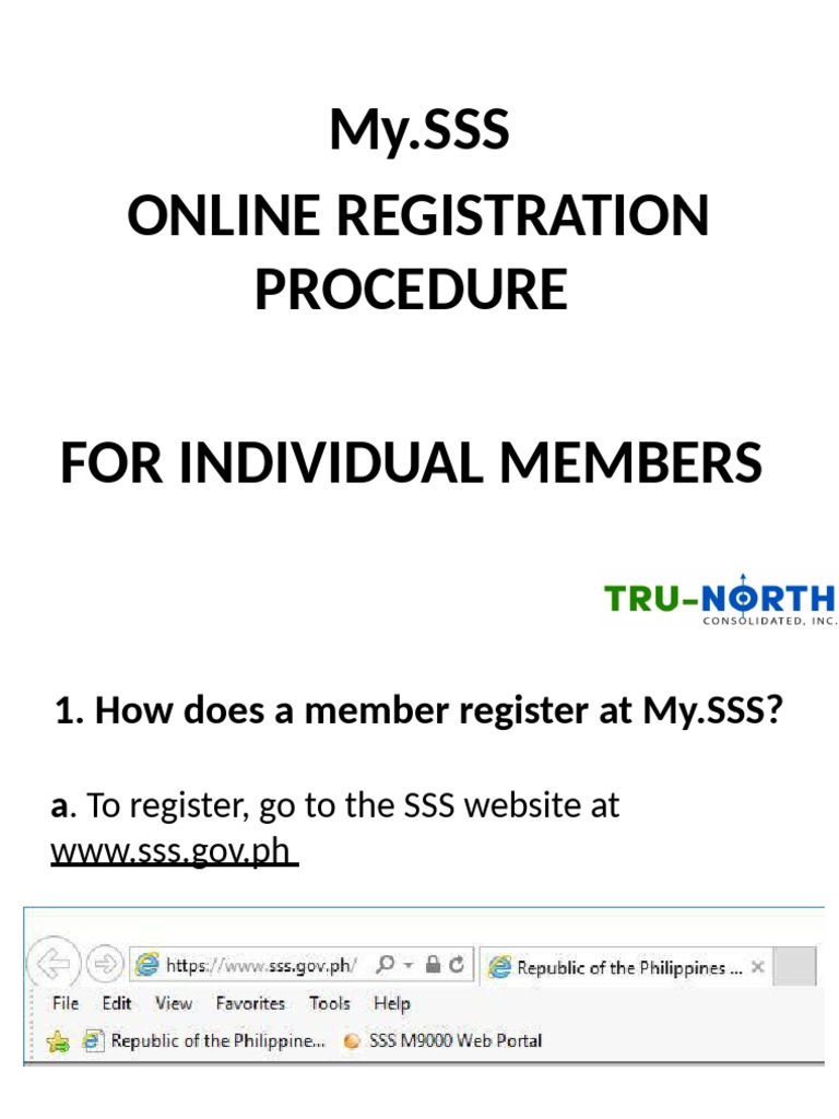 My - Sss Account Online Registration | PDF