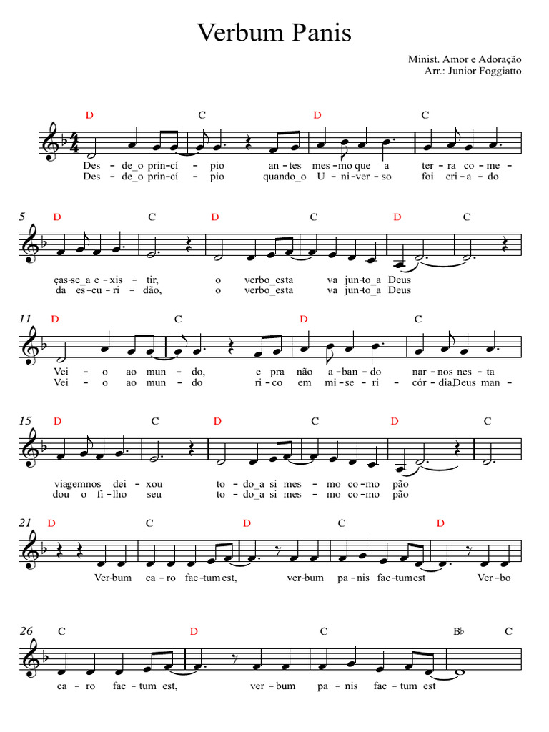 Verbum Panis - Partitura Completa | PDF