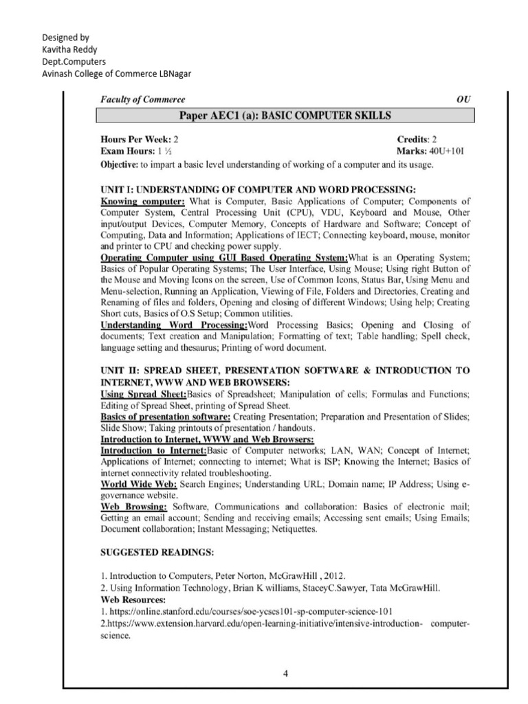 Computer Basics and Characteristics Guide | PDF | Random Access Memory ...