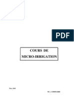 Cours de Micro Irrigation 2003