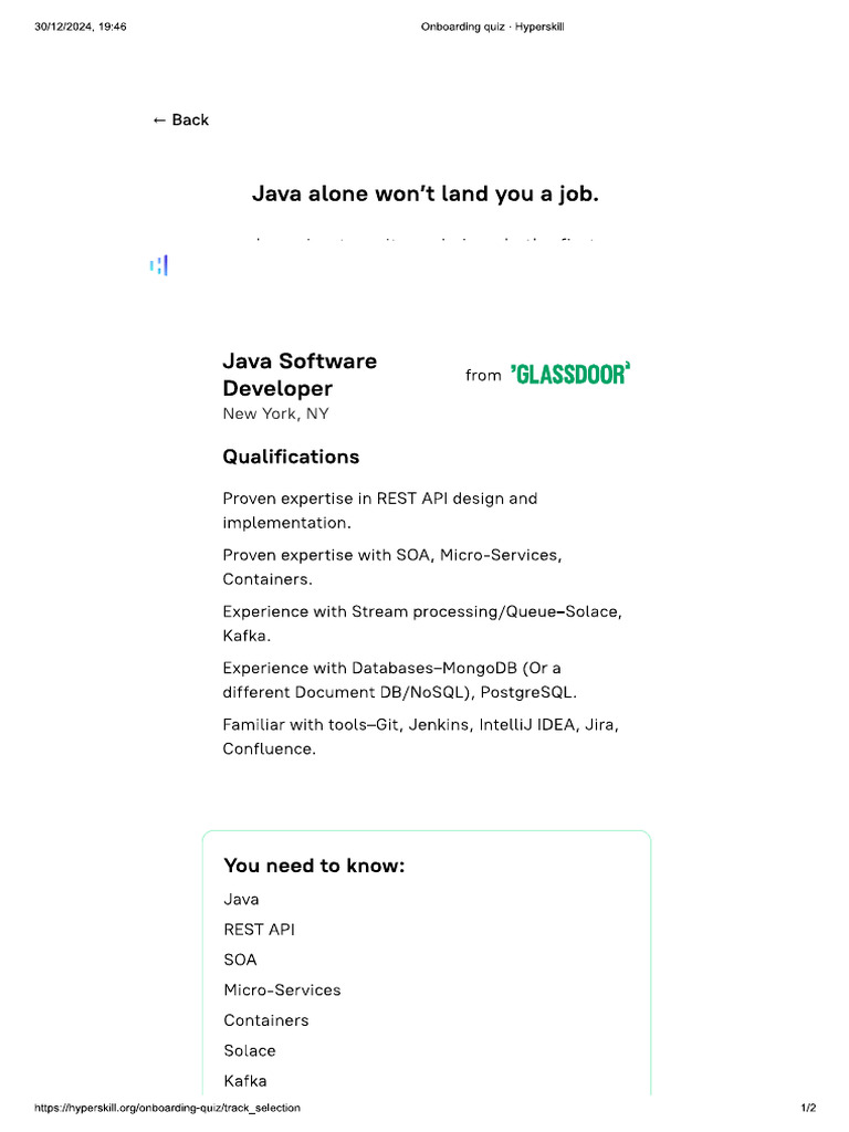 Java Skills | PDF