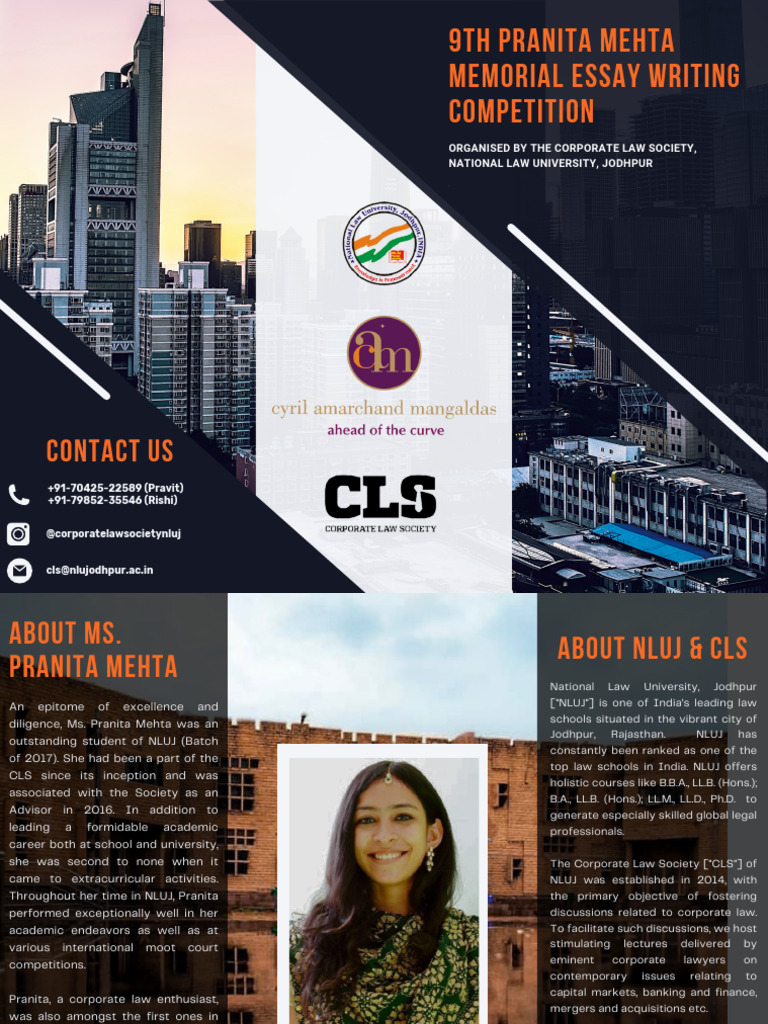 NLU J Cls Essay Writing Competition | PDF