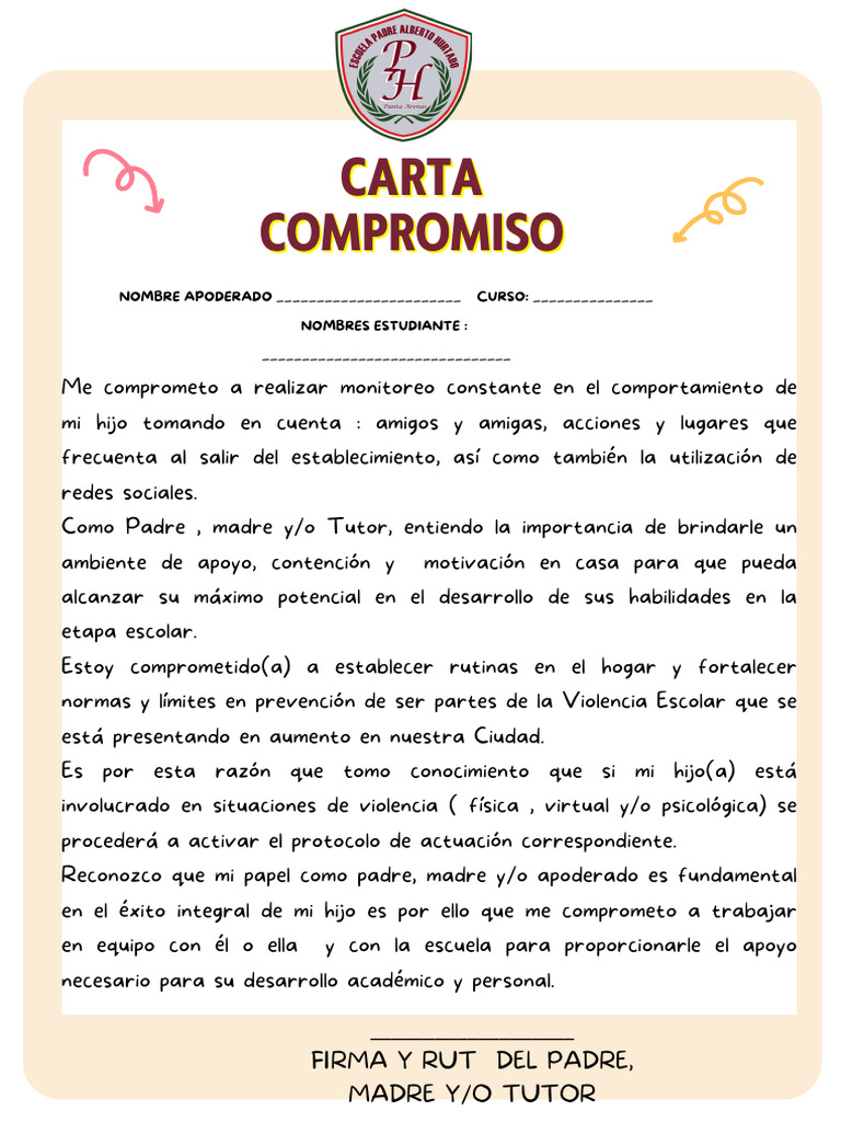 Compromiso de Padres para el Éxito Escolar | PDF
