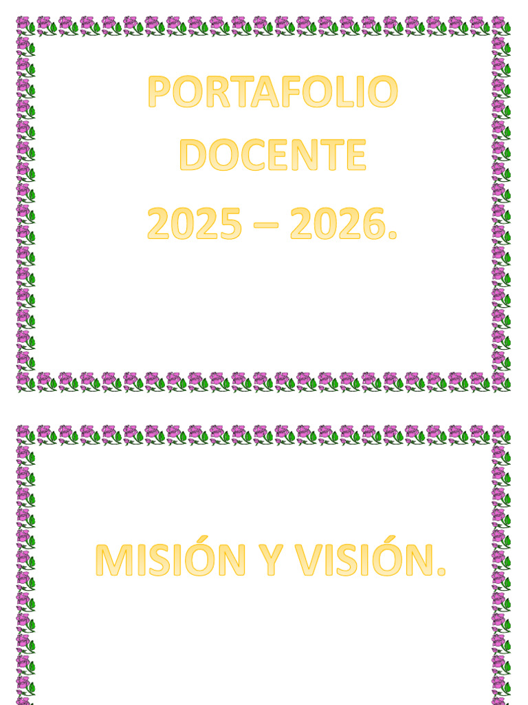 Portafolio Docente 2025. | PDF