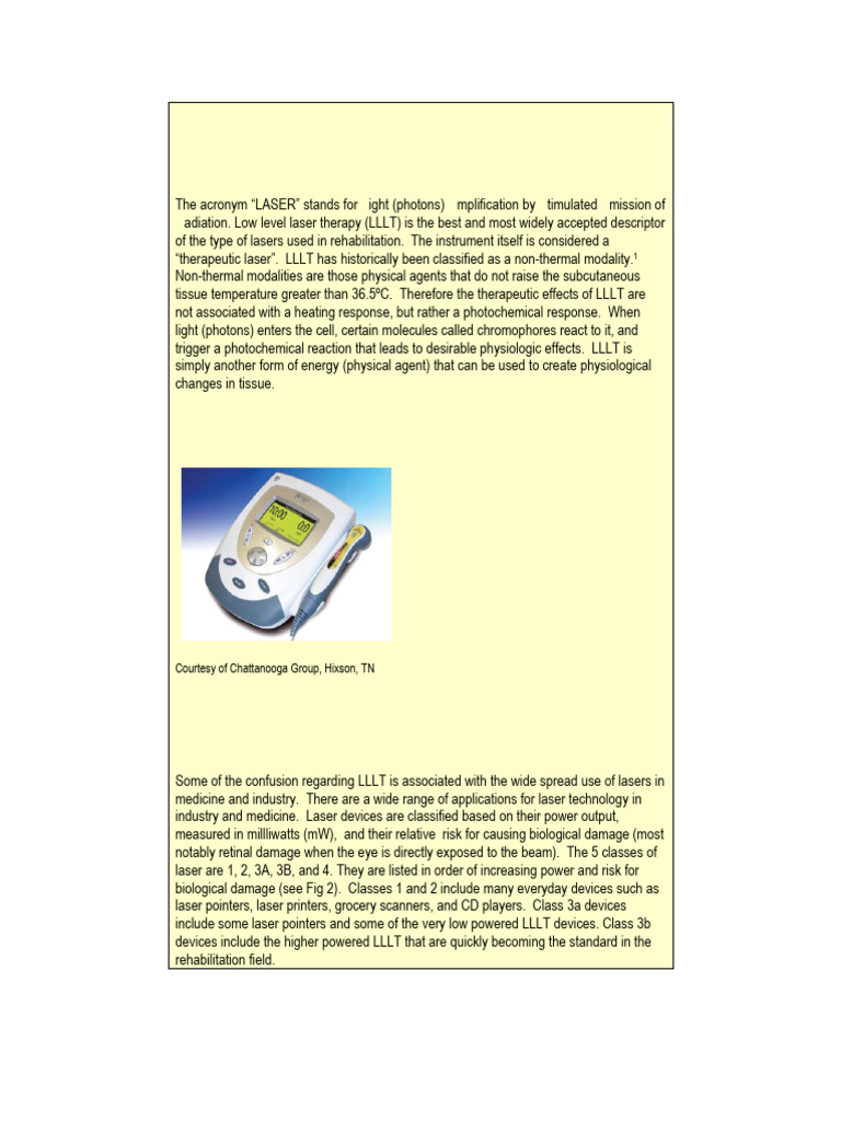 Low Level Laser Therapy 1 | PDF | Laser | Electromagnetic Radiation