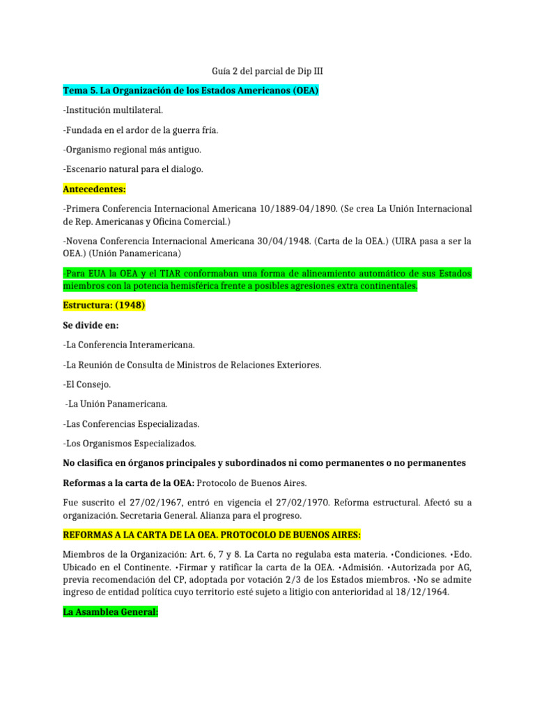 Guía 2 Del Parcial de Dip III | PDF | Ciencias Políticas | Relaciones ...