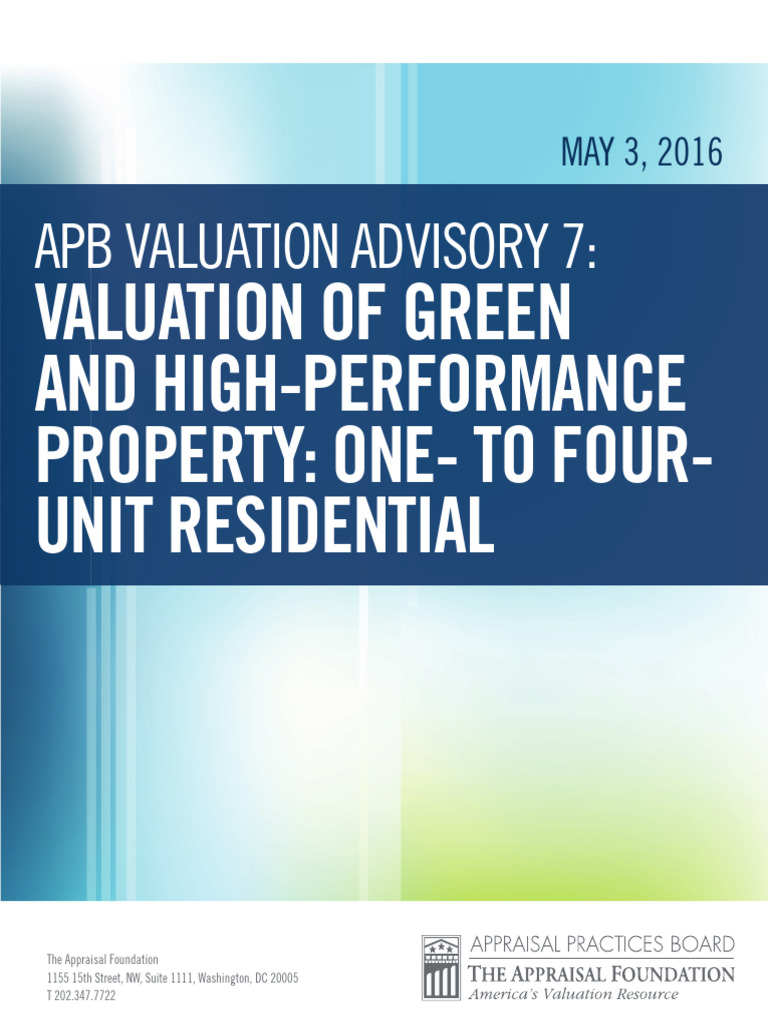 Curated visual reference: Visual Reference: 07 Valuation Advisory Green Final Wdesign Pdf