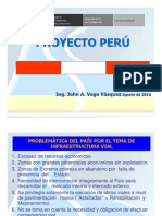 Ing_ John Vega - Experiencia Peruana, Programa de Infraestructura Vial Proyecto Perú
