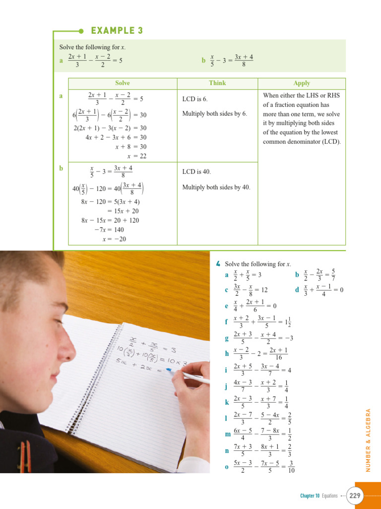 Solving Fraction Equations for x | PDF | Equations | Mathematics