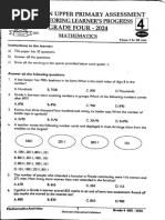 Grade 6 Mathematics Endterm 1 Exam 2024 | PDF