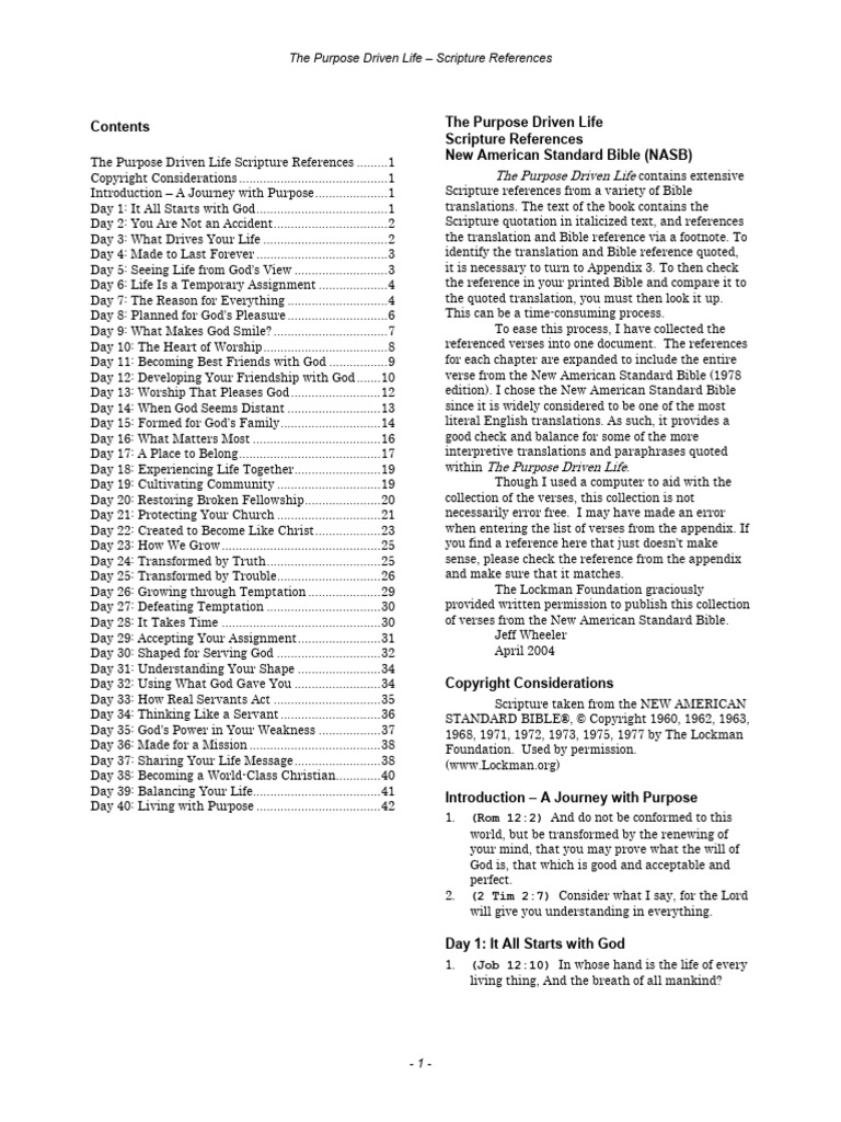 40DAYS Purpose Driven Life | PDF | Glory (Religion) | Tabernacle