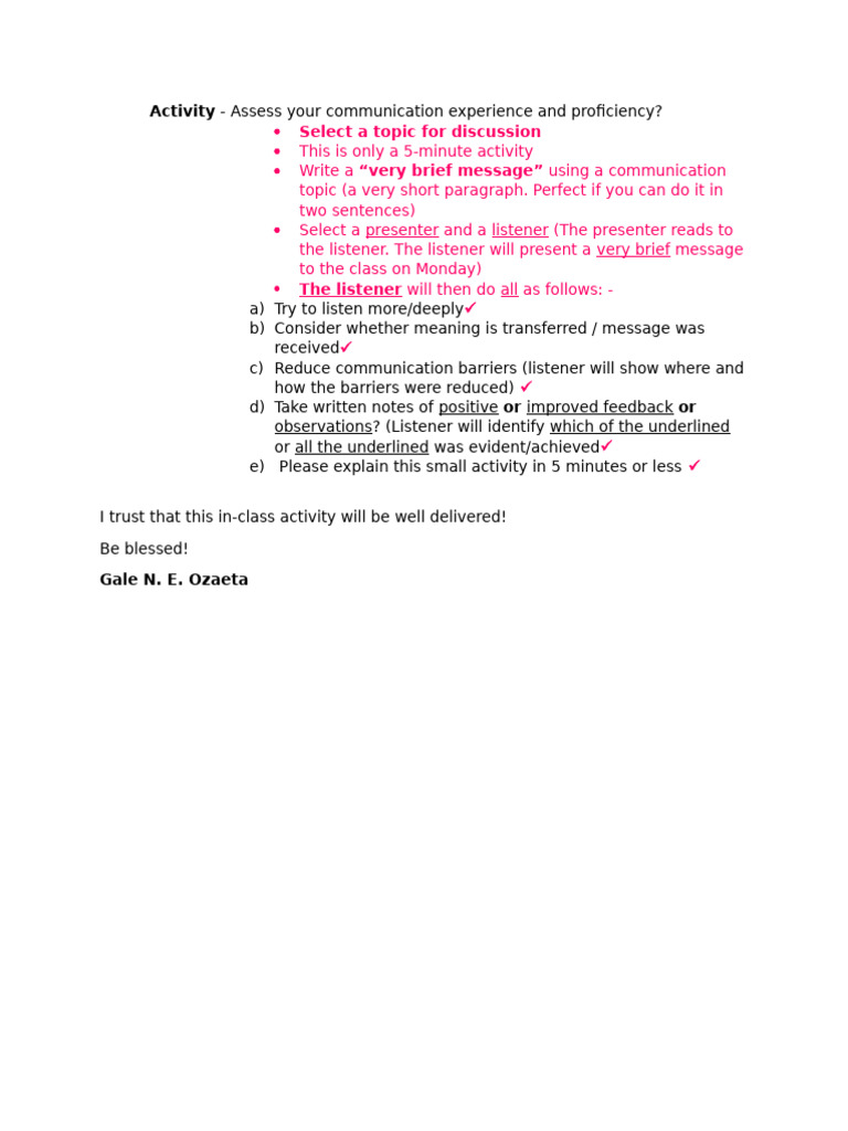 In-Class Activities - OS1 | PDF