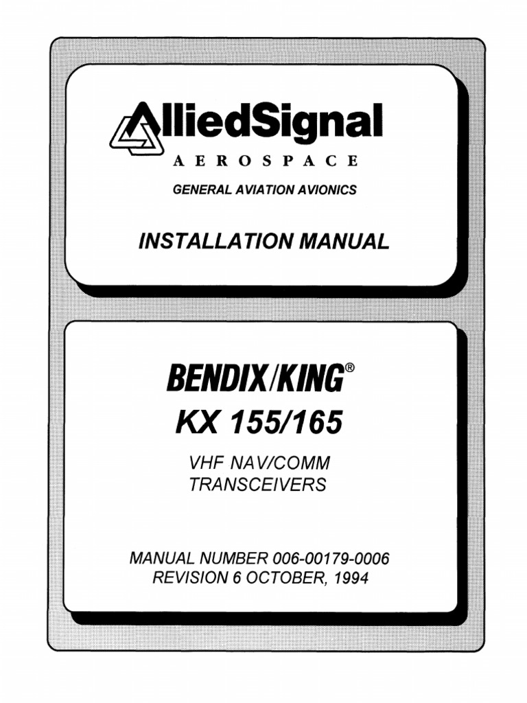 Kx155 Bendix King Instalation | PDF