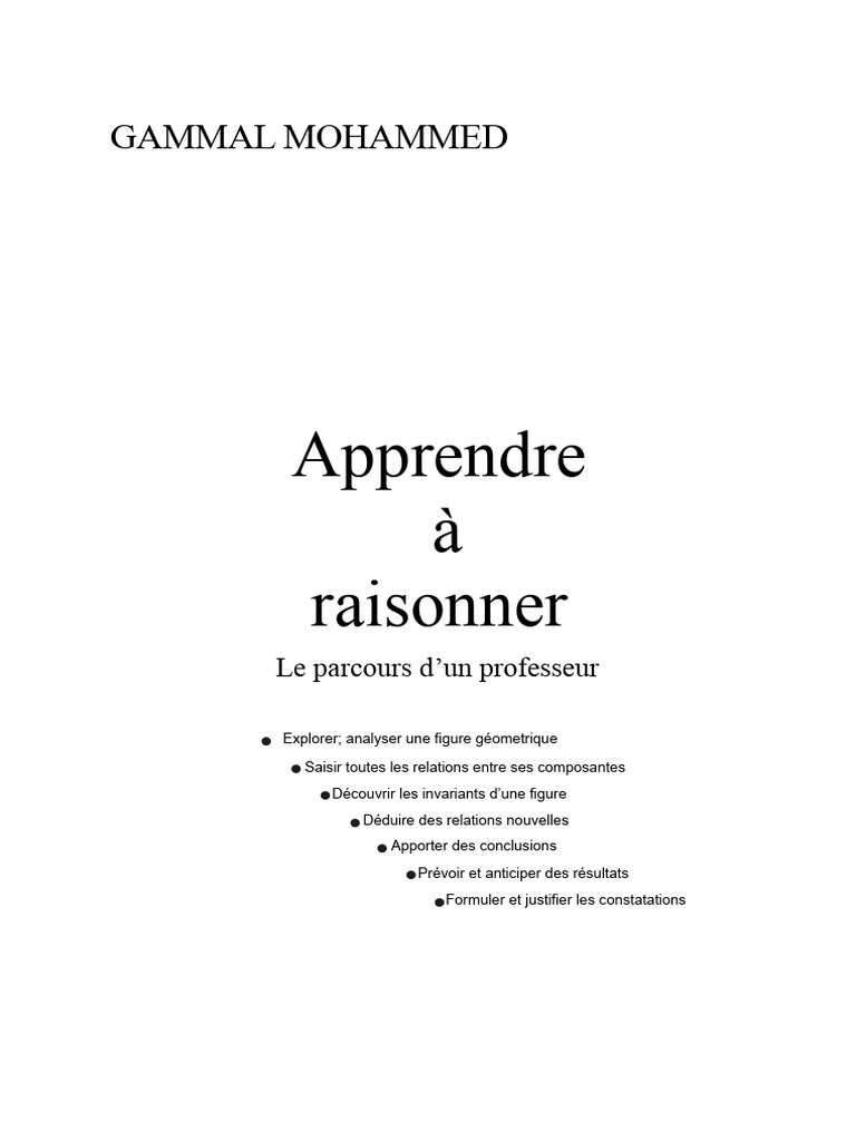 Raisonner en mathématiques : enjeux pédagogiques | PDF | Triangle ...