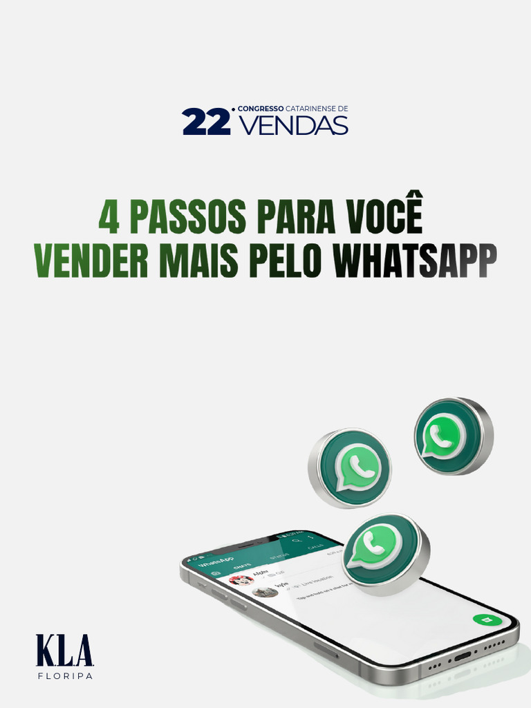 4 Passos para Você Vender Mais Pelo Whatsapp | PDF | Comunicação ...