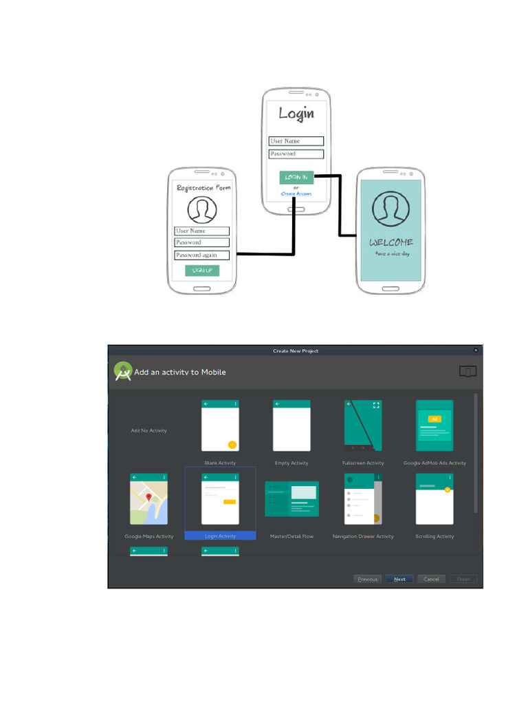 Creación y Diseño Del Login Activity Curso | PDF