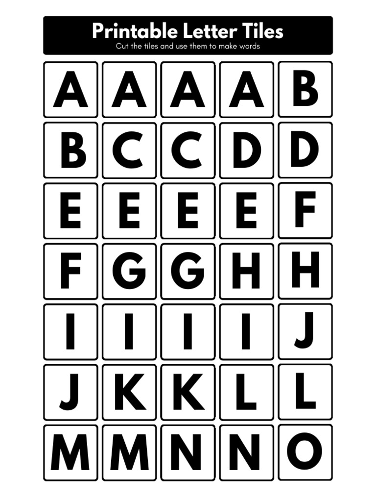Letras Imprimibles | PDF