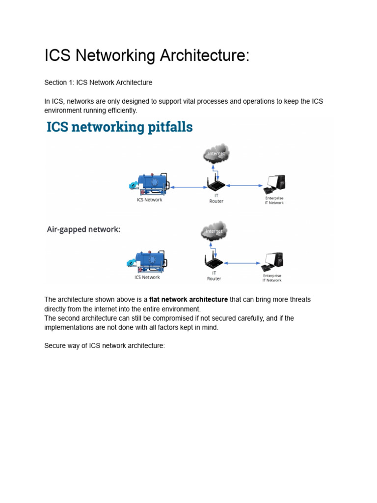 ICS Network Architecture Overview | PDF