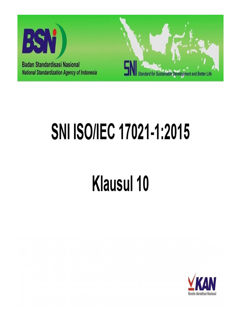 Persyaratan SNI ISO/IEC 17021-1:2015 | PDF