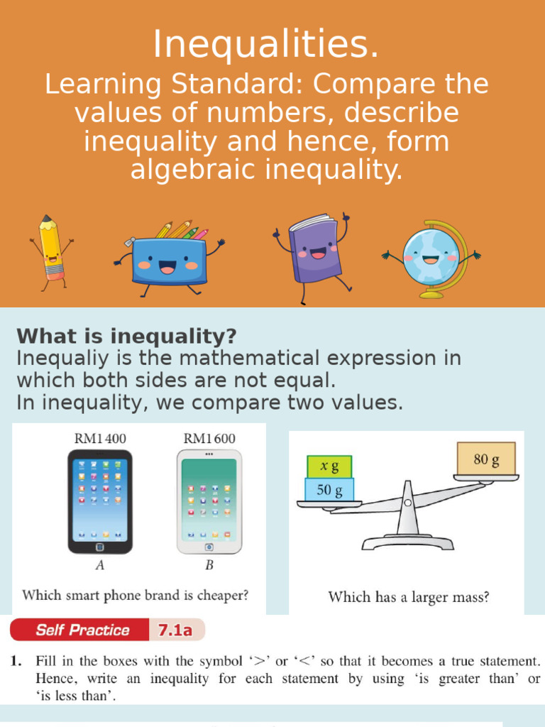 Linear Inequalities in Daily Life | PDF | Inequality (Mathematics ...