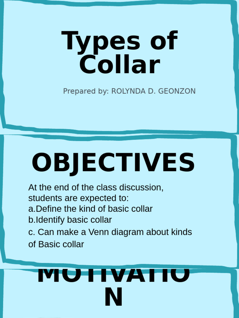 Types and Classifications of Collars | PDF