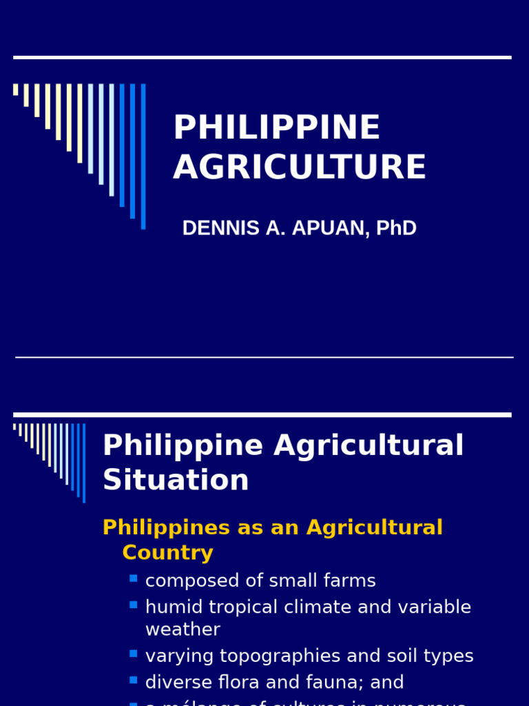 LECTURE 1 Philippine Agriculture - Fin | PDF | Agriculture | Soil
