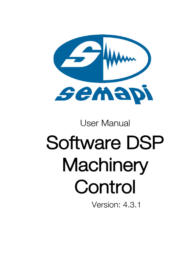 DSP LE - 05 - Software DSP Machinery Control - Rev 4.3.1 | PDF ...