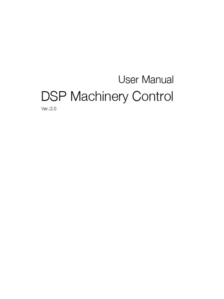 DSP Machinery Control User Manual | PDF | Spectral Density | Amplitude