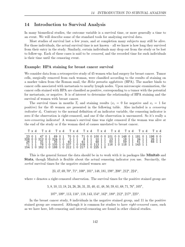 Estimating Survival Curves in Cancer | PDF | Median | Confidence Interval
