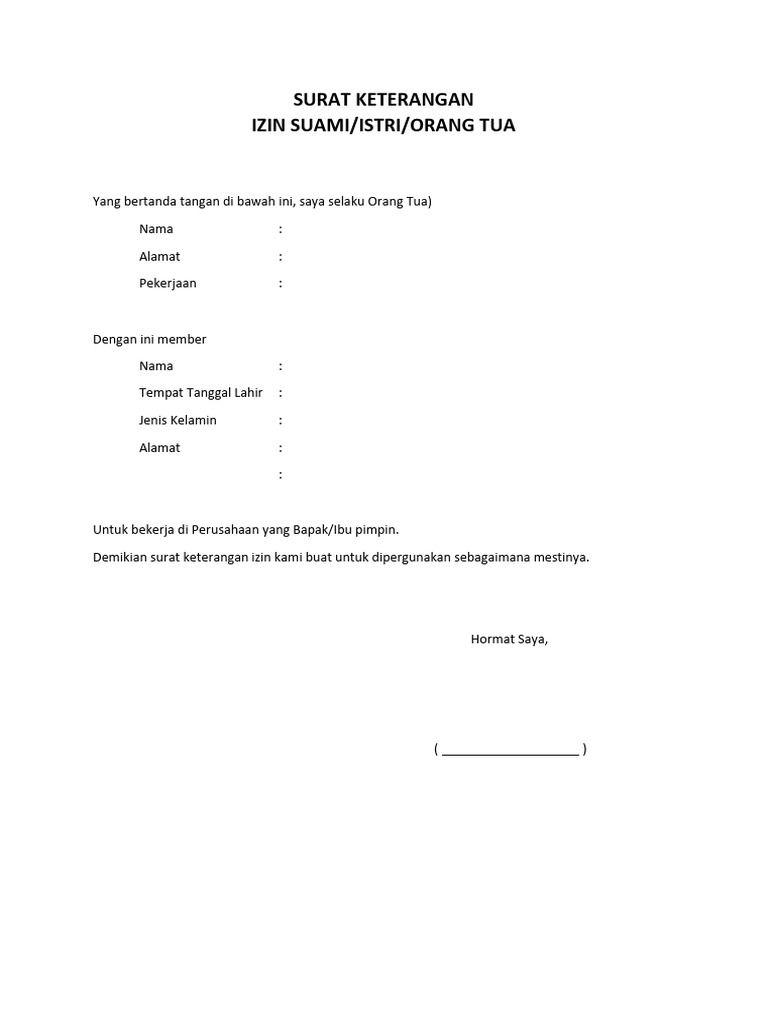Surat Izin | PDF